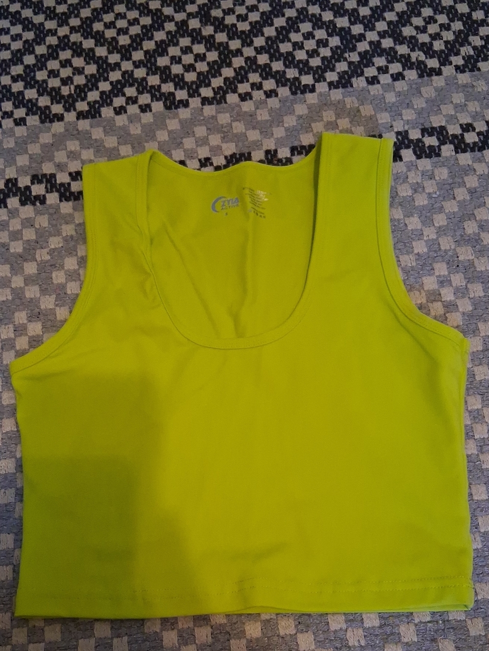 Zyia Neon Lime Crop Tank